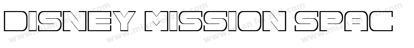 Disney Mission Spac字体转换